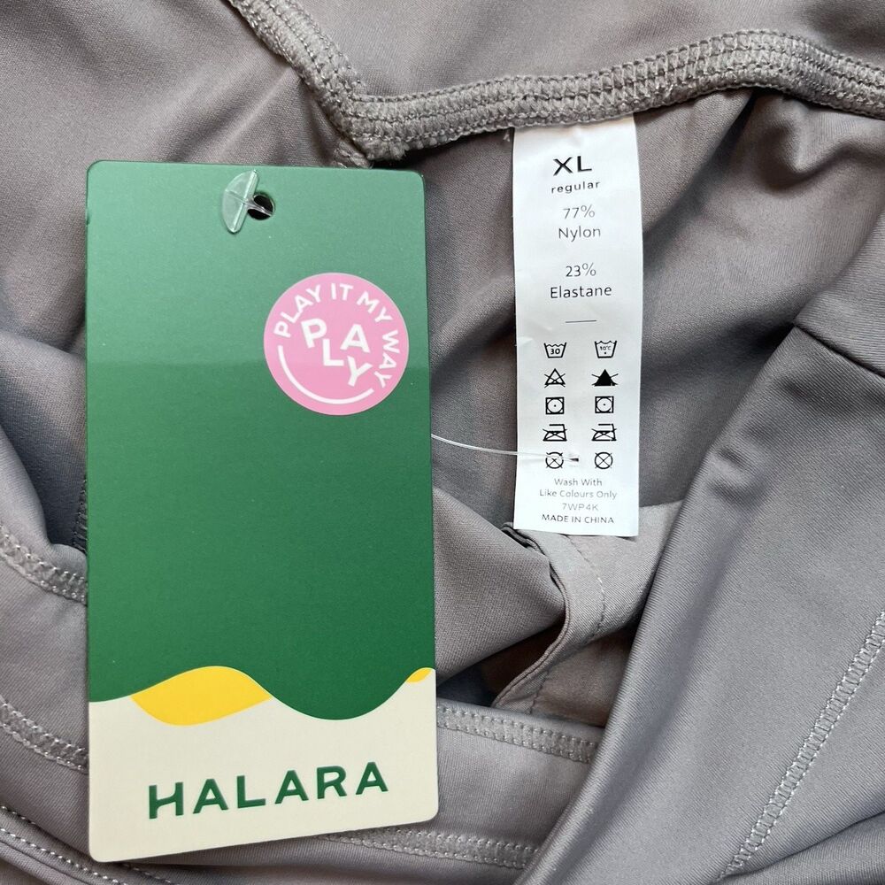 NWT Halara Women’s Gray Jogger Pants XL Drawstring Pockets Stretch Athleisure - Picture 3 of 7
